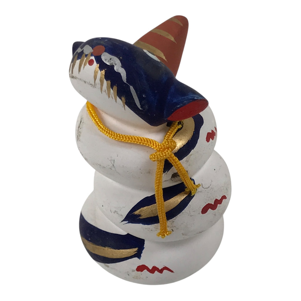 Japanese Clay Figurine Zodiac Dragon Vtg Lucky Charm Doll Statue White ST128-AD - Figurine-chidorivintage.com