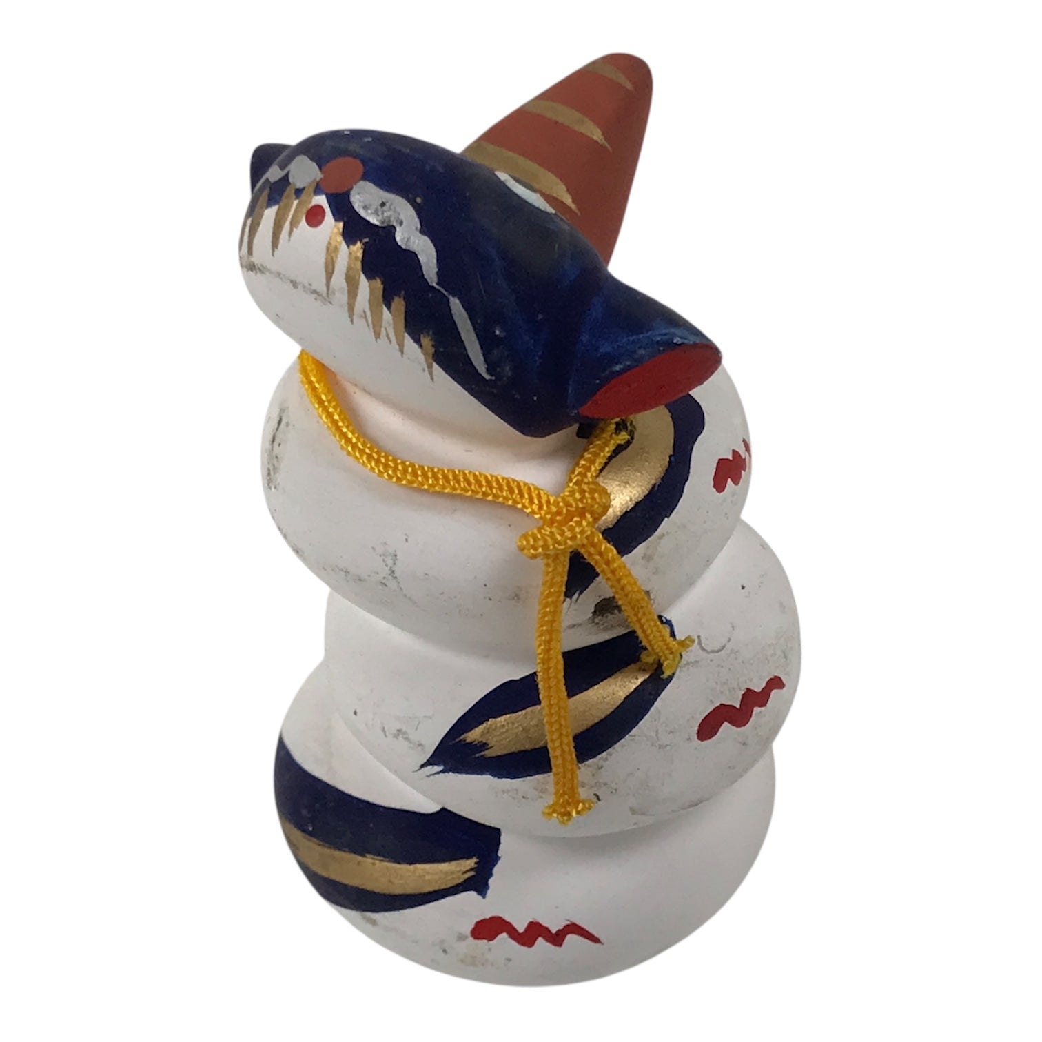 Japanese Clay Figurine Zodiac Dragon Vtg Lucky Charm Doll Statue White ST128-AD - Figurine-chidorivintage.com