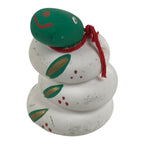 Japanese Clay Figurine Zodiac Snake Vtg Lucky Charm Doll Statue White ST129-AD - Figurine-chidorivintage.com