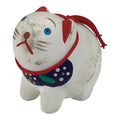Japanese Clay Figurine Zodiac Dog Vtg Lucky Charm Doll Statue White ST130-AD - Figurine-chidorivintage.com