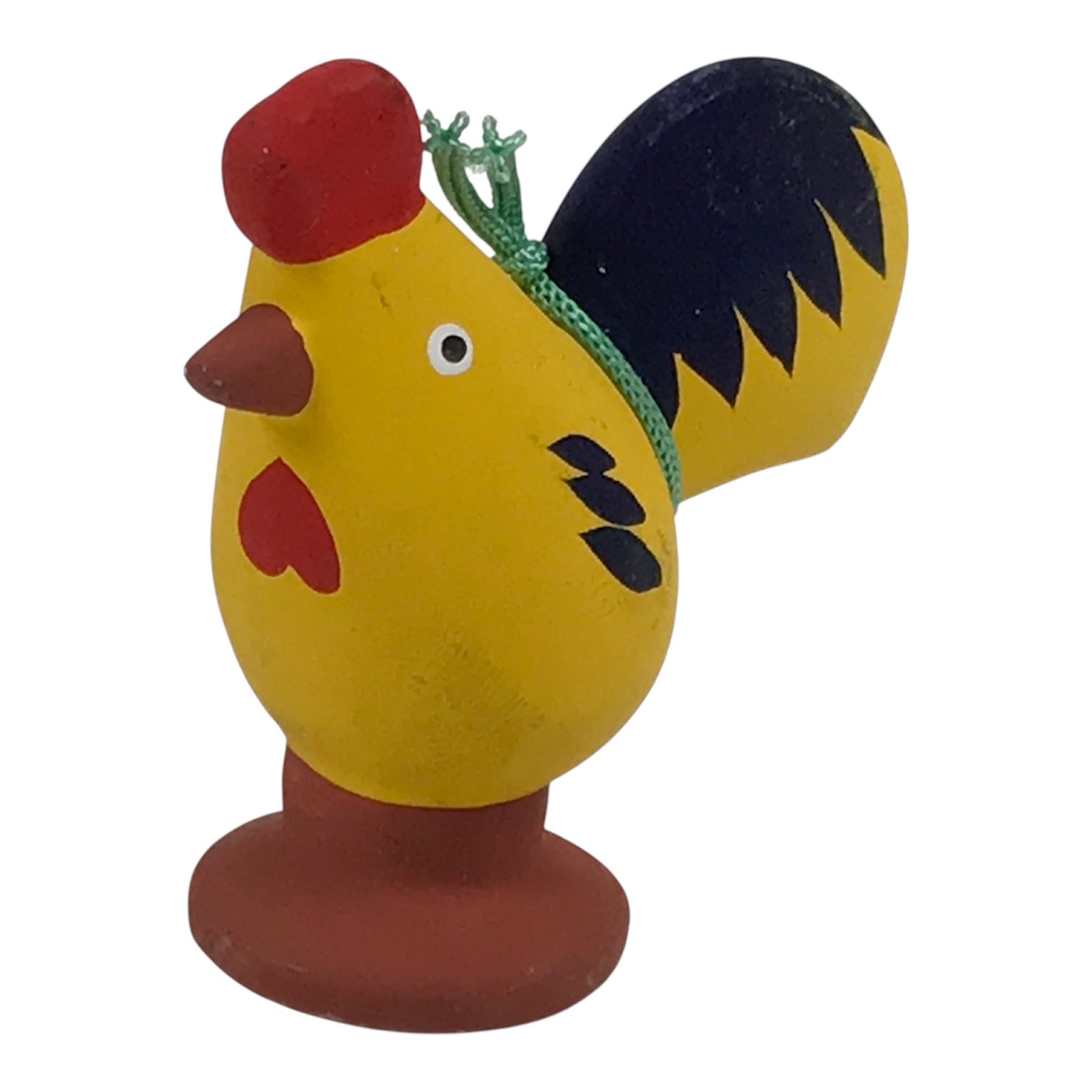 Japanese Clay Figurine Zodiac Rooster Vtg Lucky Charm Doll Statue Yellow ST131-AD - Figurine-chidorivintage.com