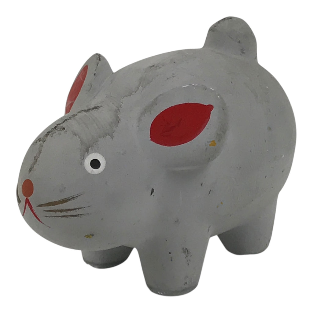 Japanese Clay Figurine Zodiac Rat Vtg Lucky Charm Doll Statue Mouse Gray ST132-AD - Figurine-chidorivintage.com