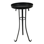 Japanese Buddhist Altar Fitting Metal Candle Stand Vtg Shokudai Black BA987-OT - Buddhist-chidorivintage.com