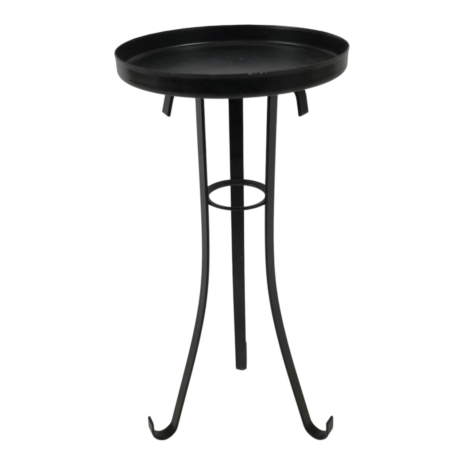 Japanese Buddhist Altar Fitting Metal Candle Stand Vtg Shokudai Black BA987-OT - Buddhist-chidorivintage.com