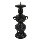 Japanese Buddhist Altar Fitting Bronze Metal Candle Stand Shokudai Brown BA988-OT - Buddhist-chidorivintage.com