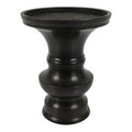 Japanese Buddhist Altar Bronze Metal Flower Vase Vtg Hanatate Simple Brown BA993-OT - Buddhist-chidorivintage.com