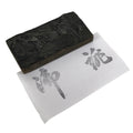 Japanese Metal Stamp Vtg 2 Big Kanji Characters Showa Stationary HS302-OT - Hanko-chidorivintage.com