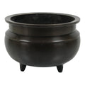 Japanese Buddhist Altar Fitting Bronze Incense Burner Pot Vtg Koro Brown BA995-OT - Buddhist-chidorivintage.com