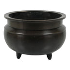 Japanese Buddhist Altar Fitting Bronze Incense Burner Pot Vtg Koro Brown BA995-OT - Buddhist-chidorivintage.com