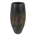 Japanese Ceramic Flower Vase Vtg Ikebana Kabin Tall Kushime Brown FK252-KT - Vase-chidorivintage.com