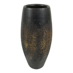 Japanese Ceramic Flower Vase Vtg Ikebana Kabin Tall Kushime Brown FK252-KT - Vase-chidorivintage.com