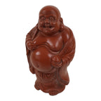 Japanese Tokoname Ware Ceramic Hotei Statue Vtg 7 Lucky Gods Fortune Brown ST137-AD - Statue-chidorivintage.com