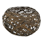 Japanese Handwoven Bamboo Basket Vtg Kago Ikebana Flower Arrangement Vase B271-KT - Basket-chidorivintage.com