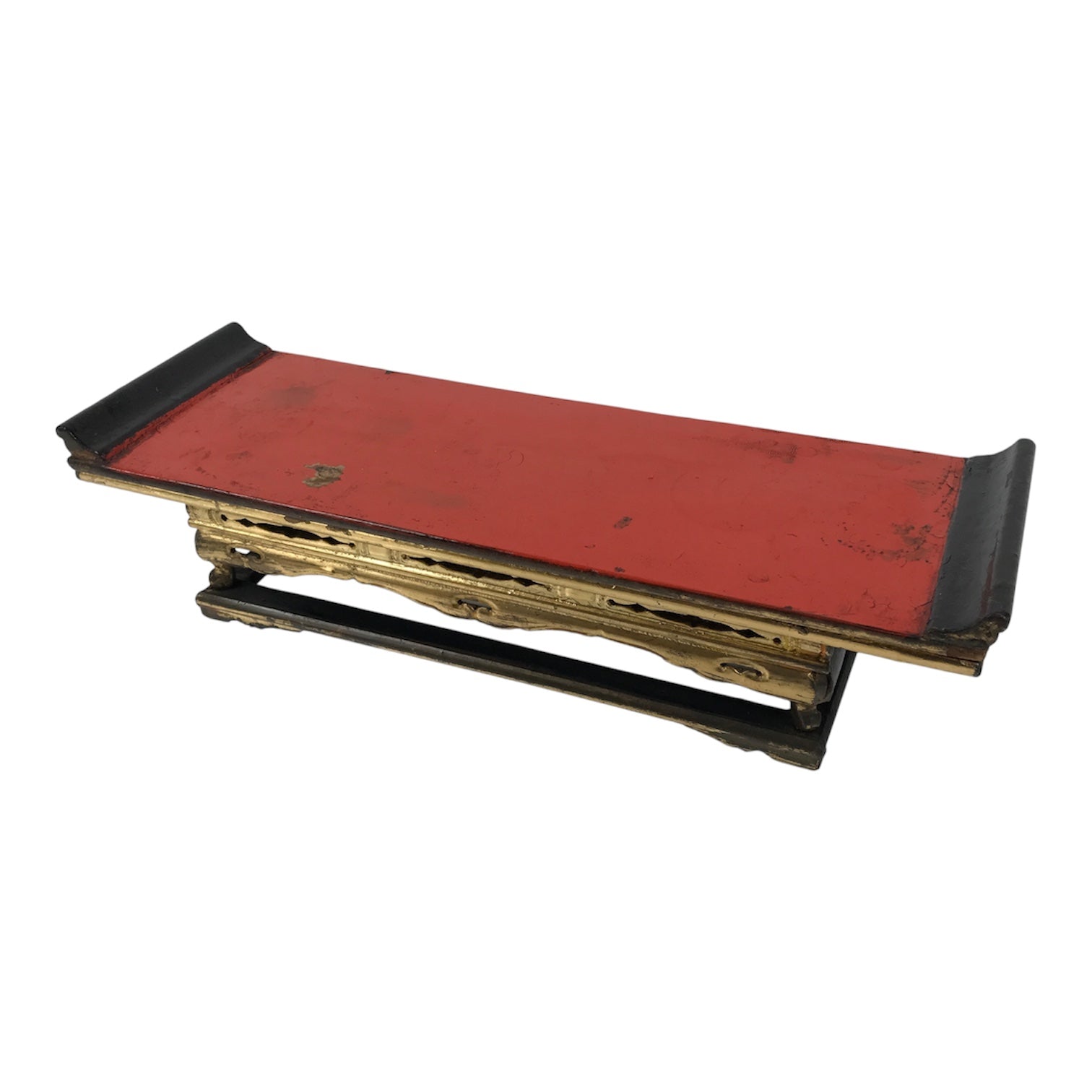 Japanese Buddhist Altar Lacquered Wood Offering Table Vtg Uwajoku Maejoku BA999-OT - Buddhist-chidorivintage.com