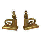Japanese Buddhist Altar Wooden Kouran Railing Decorative Part Vtg 2pc Gold BP47-OT - Buddhist-chidorivintage.com