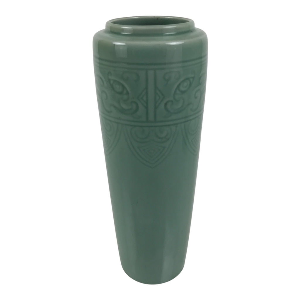 Japanese Porcelain Flower Vase Ikebana Kabin Celadon Green Abstract Tall FK256-KT - Vase-chidorivintage.com