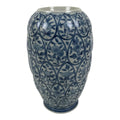 Japanese Porcelain Flower Vase Vtg Ikebana Kabin White Blue Floral Tall FK258-KT - Vase-chidorivintage.com