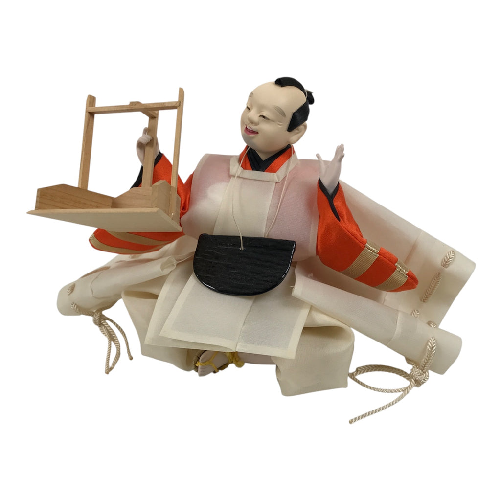 Japanese Shichou Man Servant Hina Ningyo Doll Girls' Day Display Dustpan ID702-AD - Doll-chidorivintage.com