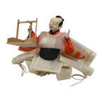 Japanese Shichou Man Servant Hina Ningyo Doll Girls' Day Display Dustpan ID702-AD - Doll-chidorivintage.com