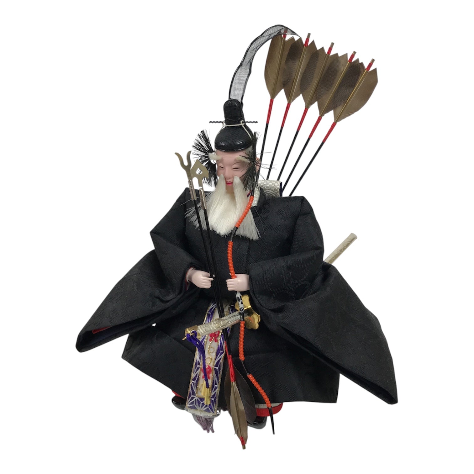 Japanese Zuishin Old Guard Hina Ningyo Doll Girls' Day Display Bow Arrow ID704-AD - Doll-chidorivintage.com