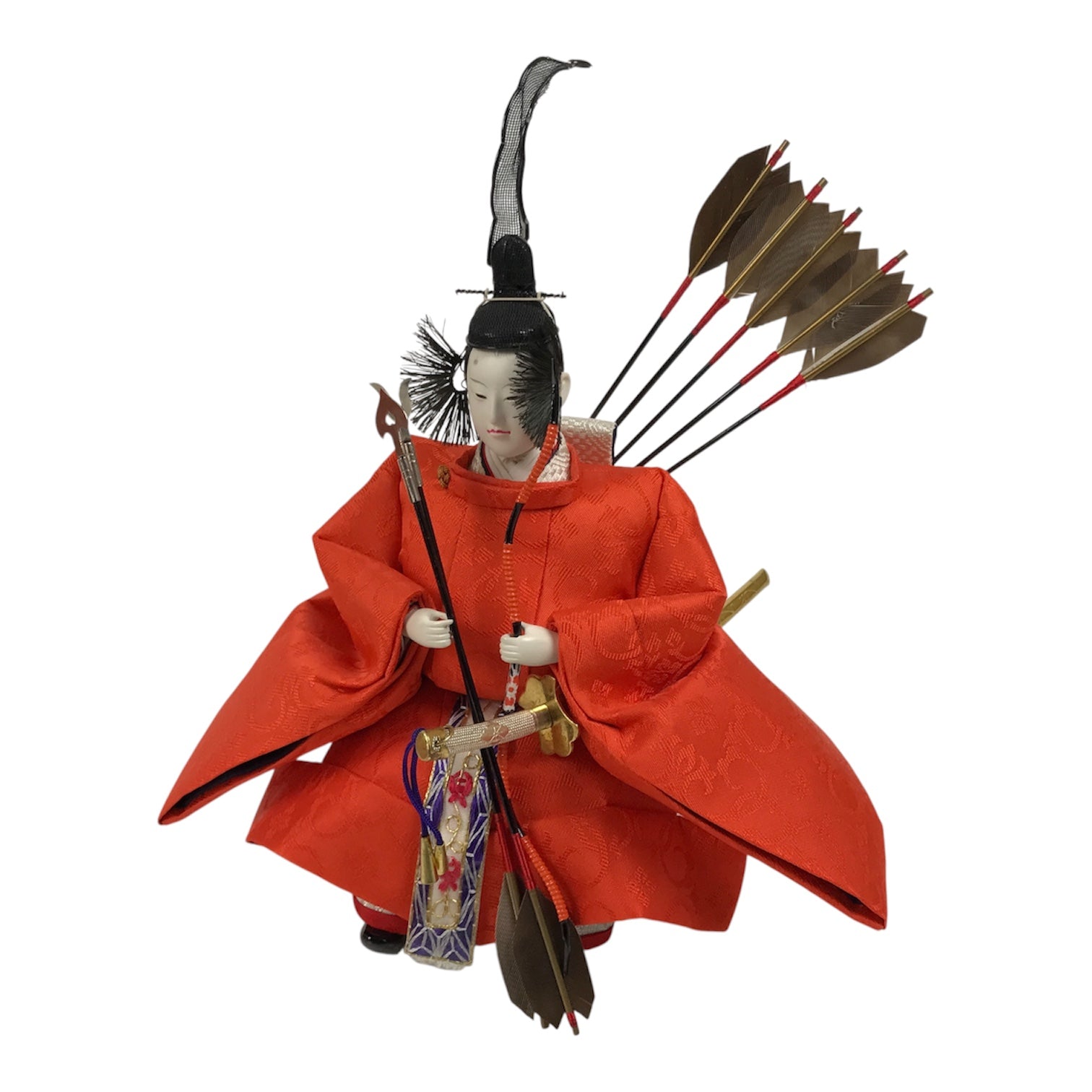 Japanese Zuishin Young Guard Hina Ningyo Doll Girls' Day Display Bow Arrow ID705-AD - Doll-chidorivintage.com