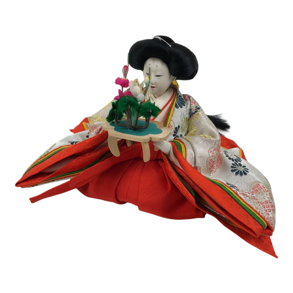 Japanese Sanninkanjo Court Lady Hina Ningyo Doll Girls' Day Display Bonsai ID708-AD - Doll-chidorivintage.com