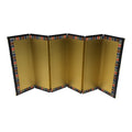 Japanese Gold Hina Doll Folding Screen Byobu Panel Display Vtg Furniture ID709-FB - Hina Doll Furniture-chidorivintage.com