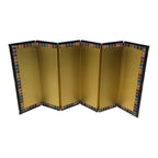 Japanese Gold Hina Doll Folding Screen Byobu Panel Display Vtg Furniture ID709-FB - Hina Doll Furniture-chidorivintage.com