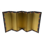 Japanese Gold Hina Doll Folding Screen Byobu Panel Display Vtg Furniture ID710-FB - Hina Doll Furniture-chidorivintage.com