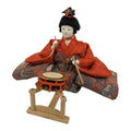 Japanese Goninbayashi Court Musician Hina Ningyo Doll Vtg Girls' Day Drum ID713-AD - Doll-chidorivintage.com