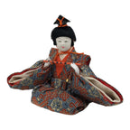 Japanese Goninbayashi Court Musician Hina Ningyo Doll Vtg Girls' Day Flute ID714-AD - Doll-chidorivintage.com