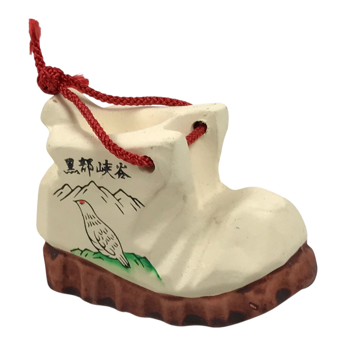 Japanese Clay Bell Dorei Hiking Boot Vtg Tsuchi-Suzu Kurobe Ptarmigan Bird DR695-AD - Dorei-chidorivintage.com