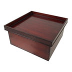 Japanese Lacquered Wooden Hakoozen Dining Storage Box Vtg Serving Tray Ozen L625-KT - Tray-chidorivintage.com