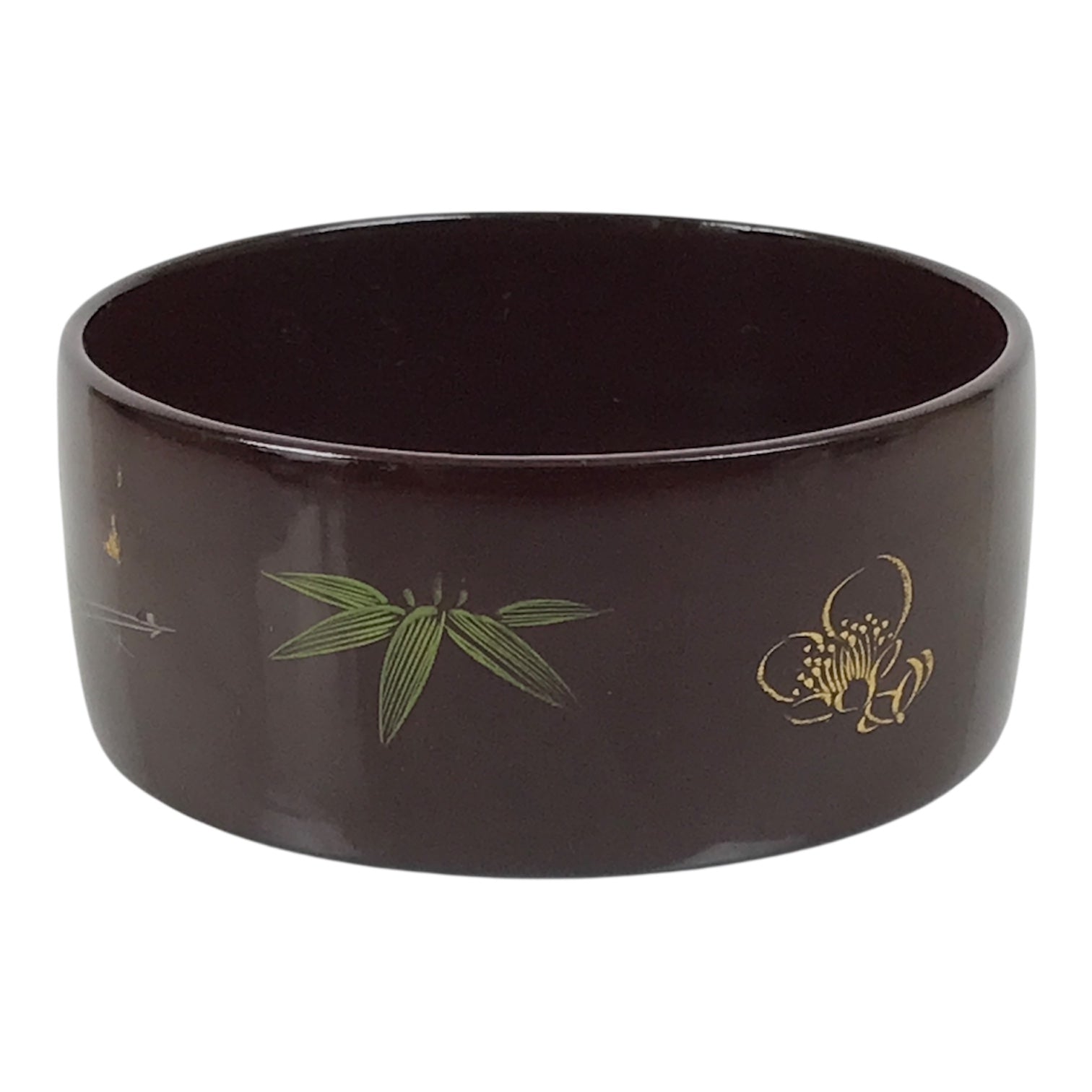 Japanese Lacquered Wooden Sake Bottle Holder Cup Tokkuri Hakama Shochikubai L631-KT - Lacquerware-chidorivintage.com