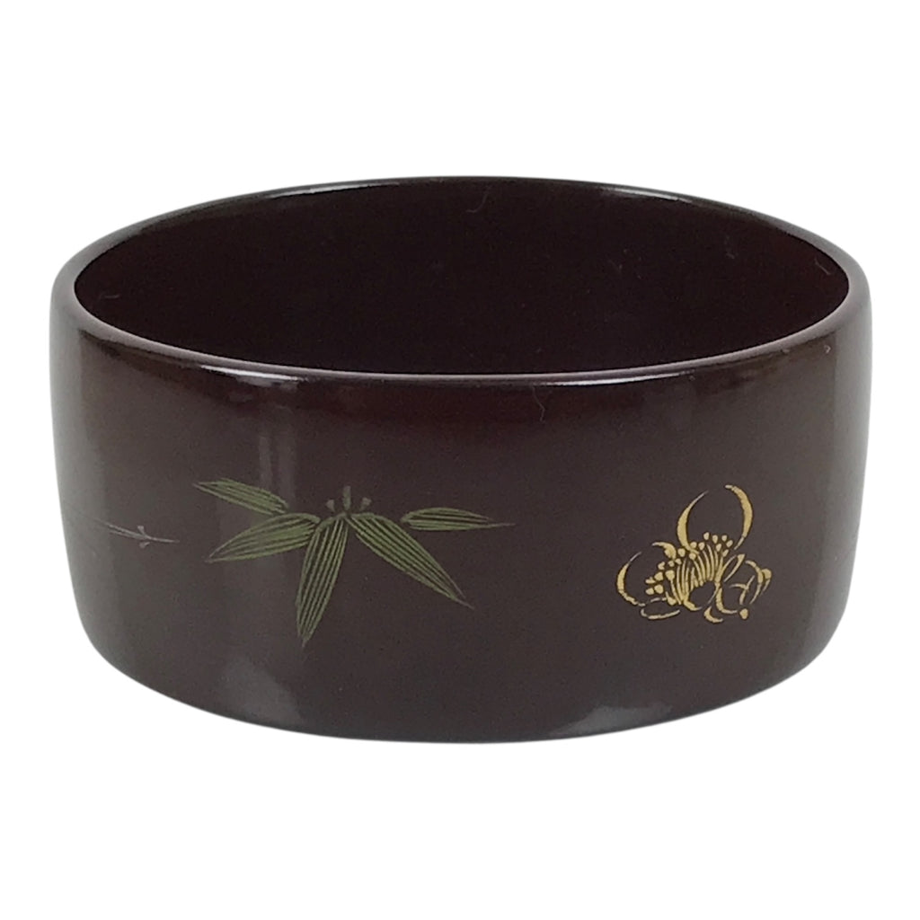 Japanese Lacquered Wooden Sake Bottle Holder Cup Tokkuri Hakama Shochikubai L632-KT - Lacquerware-chidorivintage.com