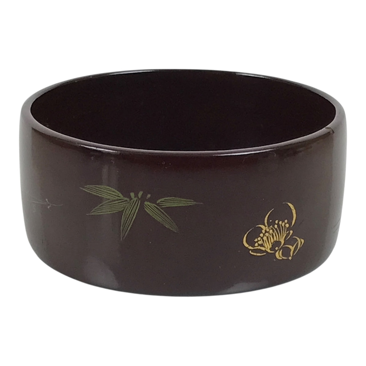 Japanese Lacquered Wooden Sake Bottle Holder Cup Tokkuri Hakama Shochikubai L633-KT - Lacquerware-chidorivintage.com