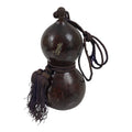 Japanese Natural Hyotan Gourd Vtg Sake Bottle Lucky Charm Calabash Brown G283-AD - Other Display Item-chidorivintage.com