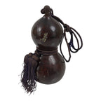Japanese Natural Hyotan Gourd Vtg Sake Bottle Lucky Charm Calabash Brown G283-AD - Other Display Item-chidorivintage.com