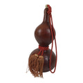 Japanese Natural Hyotan Gourd Vtg Sake Bottle Lucky Charm Calabash Brown G284-AD - Other Display Item-chidorivintage.com