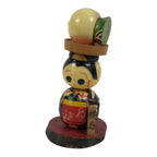 Japanese Wooden Kokeshi Doll Figurine Vtg Wobbly Head Sakurajima Radish KF853-AD - Kokeshi-chidorivintage.com