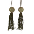 Japanese Agate Stone Hanging Scroll Weights Fuchin Kakejiku Green Tassel FC375-AD - Scroll Accessory-chidorivintage.com