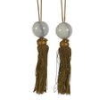 Japanese Marble Stone Hanging Scroll Weights Fuchin Kakejiku Gold Tassel FC377-AD - Scroll Accessory-chidorivintage.com
