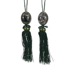 Japanese Granite Stone Hanging Scroll Weights Fuchin Kakejiku Black Green FC381-AD - Scroll Accessory-chidorivintage.com