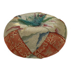 Japanese Buddhist Orin Bell Singing Bowl Fabric Pillow Vtg Orange Blue Gold BT18-OT - Buddhist-chidorivintage.com