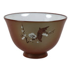 Japanese Tokoname Ware Ceramic Teacup Pottery Yunomi Plum Blossom White TC637-KT - Teacup-chidorivintage.com