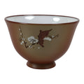 Japanese Tokoname Ware Ceramic Teacup Pottery Yunomi Plum Blossom White TC639-KT - Teacup-chidorivintage.com