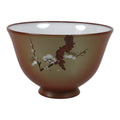 Japanese Tokoname Ware Ceramic Teacup Pottery Yunomi Plum Blossom White TC641-KT - Teacup-chidorivintage.com