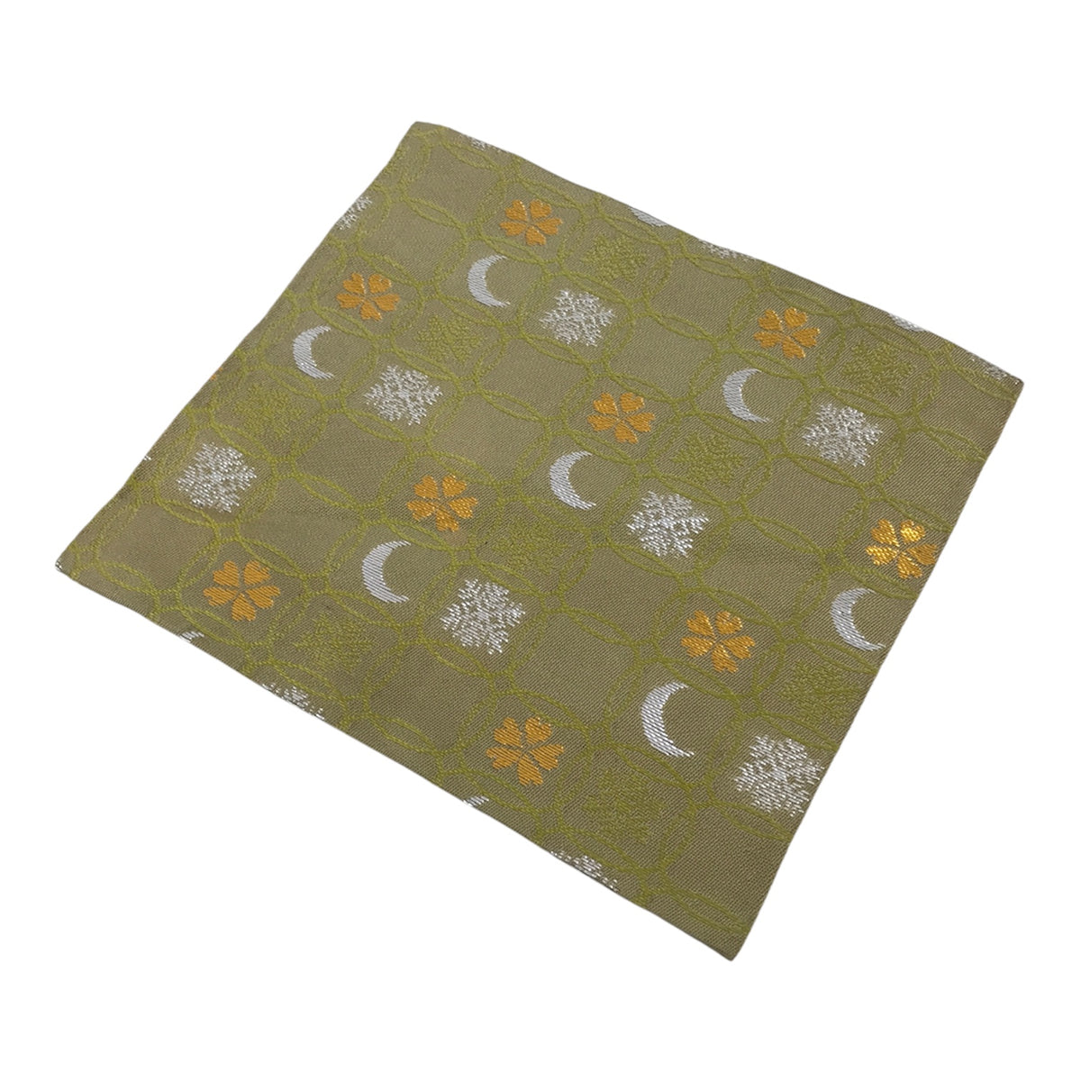 Japanese Kobukusa Fabric Tea Ceremony Silk Cloth Kitamura Tokusai Green TG213-KT - Tea Ceremony-chidorivintage.com