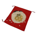 Japanese Fukusa Gift Envelope Silk Cover Vtg Crane Tsuru Wedding Birth Red BT21-TX - Other-chidorivintage.com