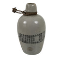 Japanese Ceramic Sake Bottle Tokkuri Vtg Gray Shimizu-no-Jirocho Souvenir TS928-KT - Sake Bottle-chidorivintage.com